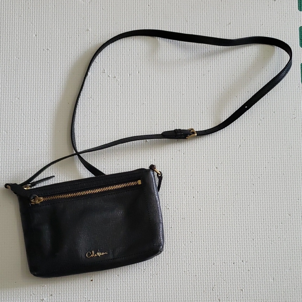 Cole Haan Black Crossbody Bag Sleek Minimalist Design